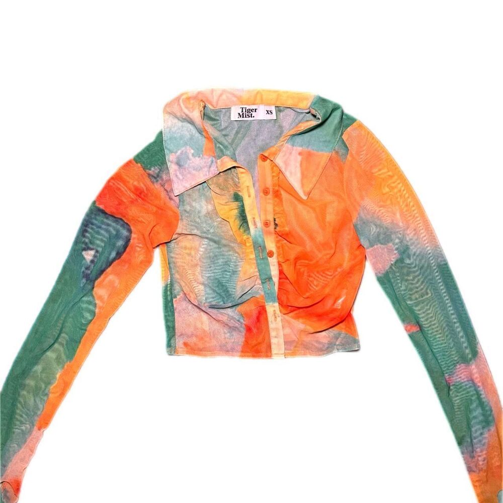Tiger-mist Women's multi Crop-top